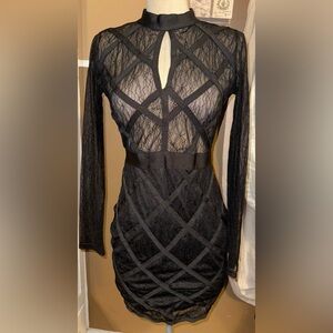 Fashion Nova Black Lace Dress